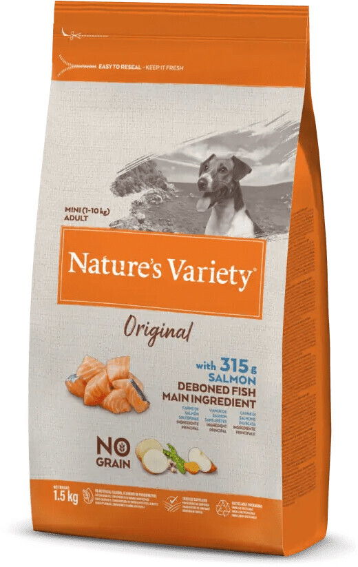 Natures Variety Original No Grain Cão Mini Adulto - Salmão 0