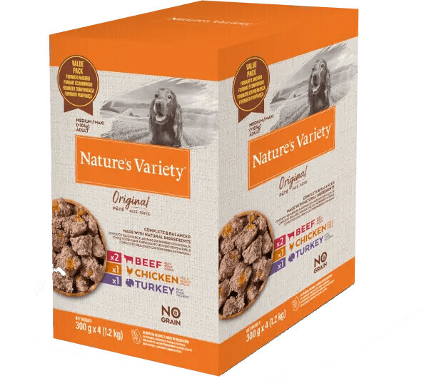 Natures Variety Original No Grain Patê Cão Medium-Max Adulto - Multipack 0