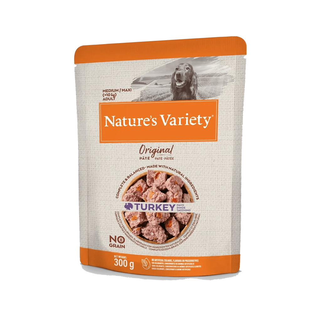 Natures Variety Original No Grain Patê Cão Medium-Maxi Adulto - Peru 0