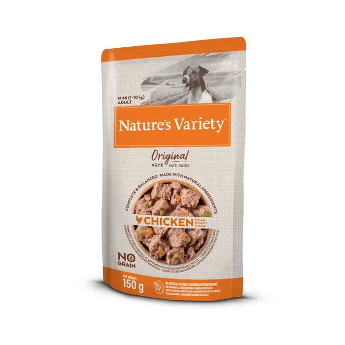 Natures Variety Original No Grain Patê Cão Mini Adulto - Frango
