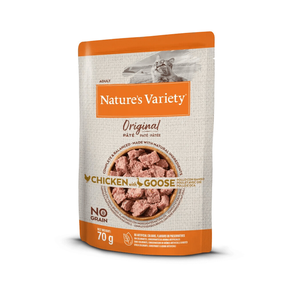 Natures Variety Original No Grain Patê Gato Adulto - Frango e Ganso 0