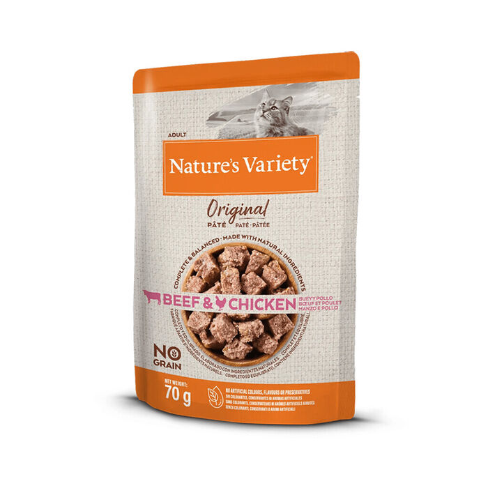 Natures Variety Original No Grain Patê Gato Adulto - Vaca e Frango