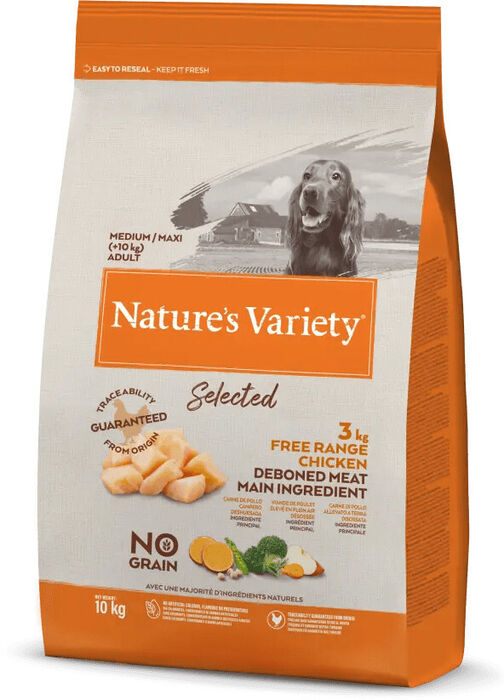 Natures Variety Select No Grain Cão Medium-Maxi Adulto - Frango do Campo