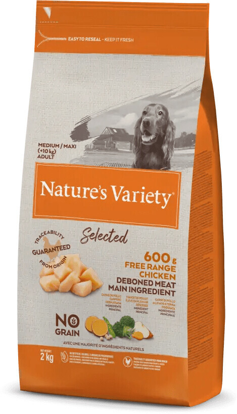 Natures Variety Select No Grain Cão Medium-Maxi Adulto - Frango do Campo 0