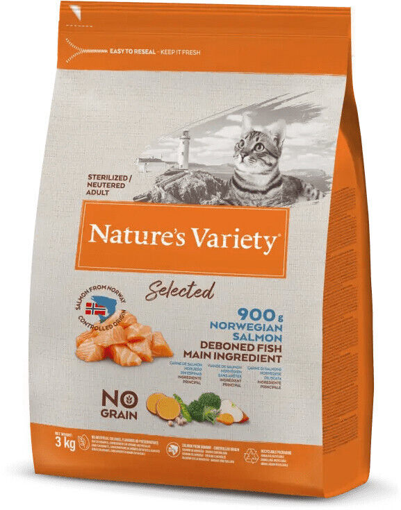 Natures Variety Selected Gato Adulto Esterilizado - Salmão da Noruega