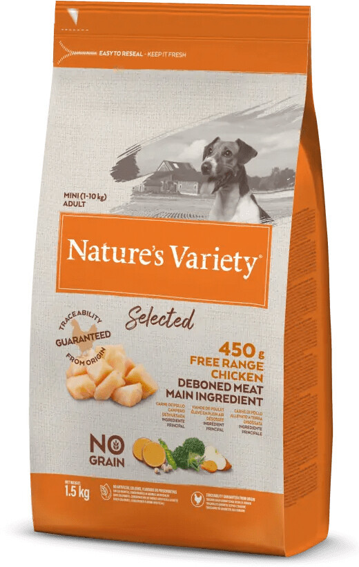 Natures Variety Selected No Grain Cão Mini Adulto - Frango do Campo 0