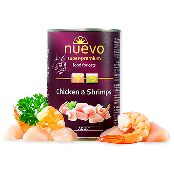 Nuevo Super Premium Adult Cat - Frango e Camarão