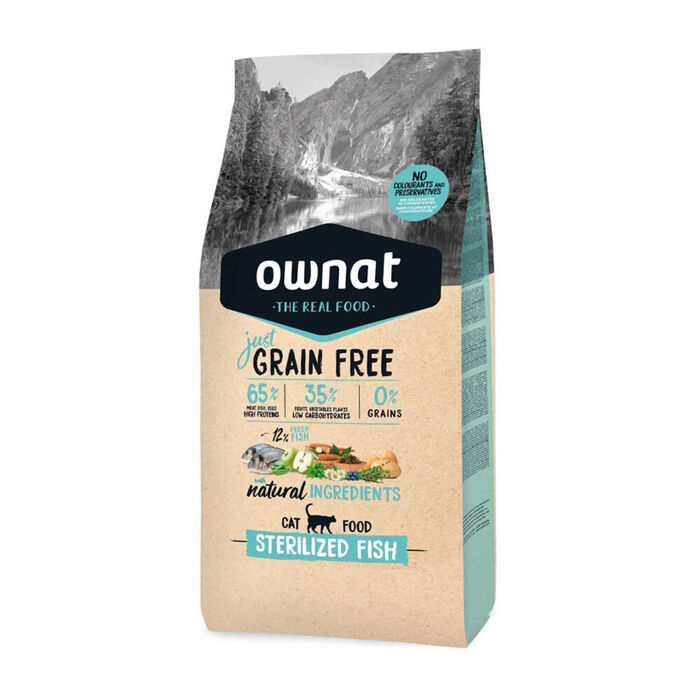 Ownat Just Grain Free Gato Esterilizado Fish