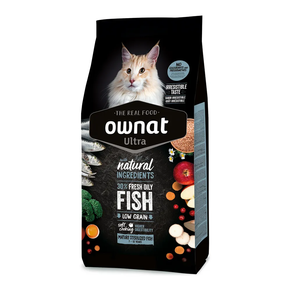 Ownat Ultra Mature Sterilized Cat - Fish