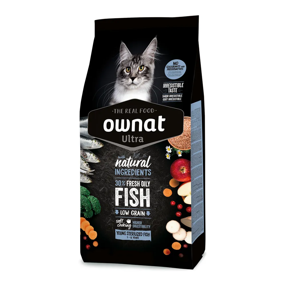 Ownat Ultra Young Sterilized Cat - Fish