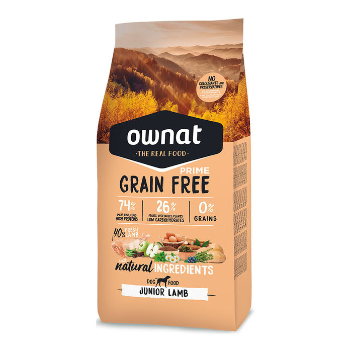 Ownat Grain Free Prime Cão Júnior - Borrego