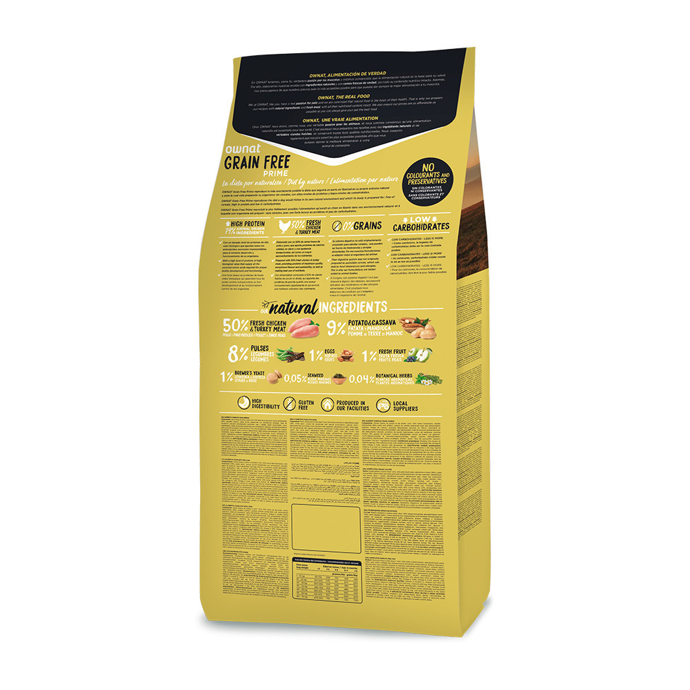 Ownat Grain Free Prime Cão Júnior - Frango e Peru 1
