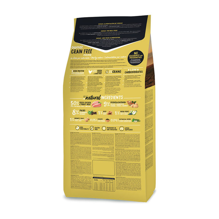 Ownat Grain Free Prime Cão Júnior - Frango e Peru