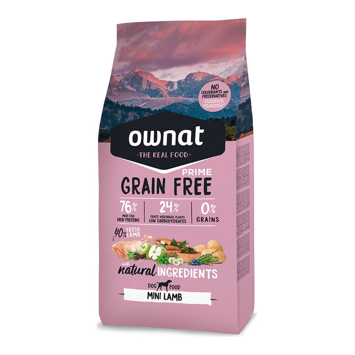 Ownat Grain Free Prime Cão Mini Adulto - Borrego