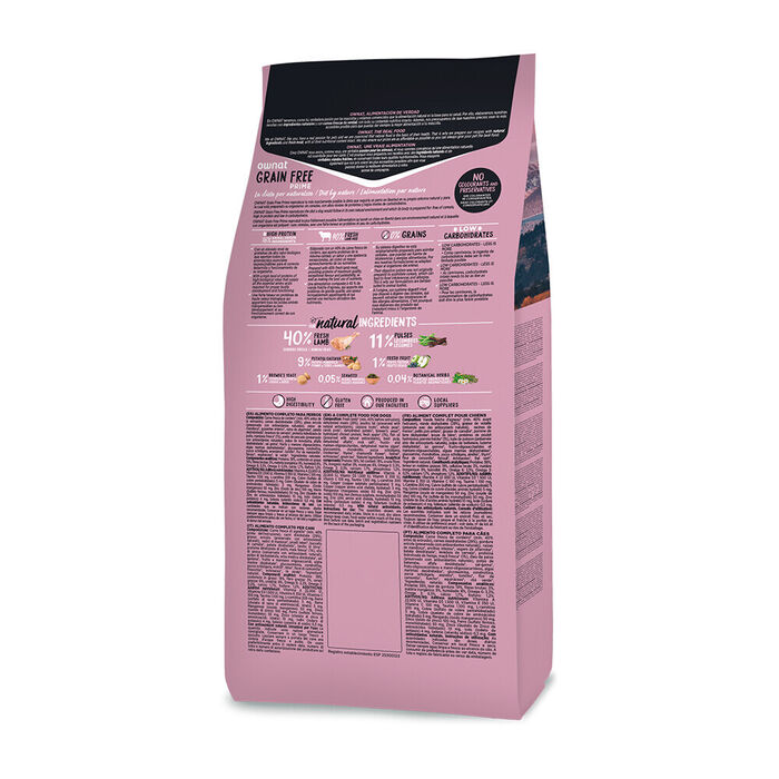 Ownat Grain Free Prime Cão Mini Adulto - Borrego