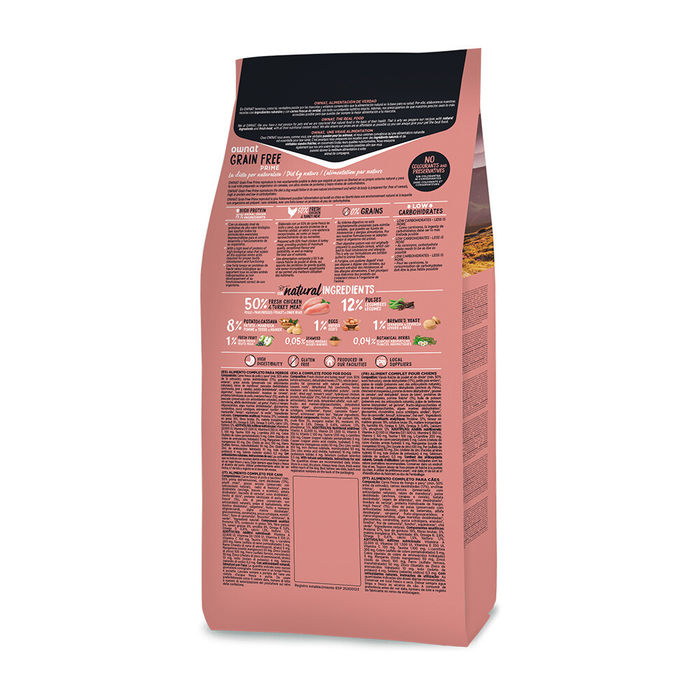 Ownat Grain Free Prime Cão Mini Adulto - Frango e Peru