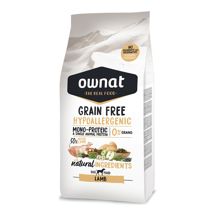 Ownat Grain Gree Hypoallergenic Cão - Borrego