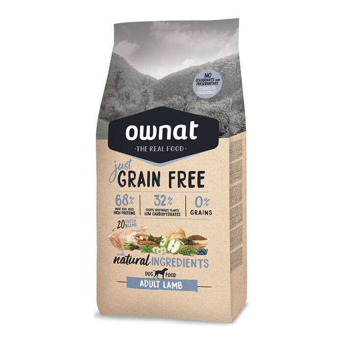 Ownat Just Grain Free Cão Adulto - Borrego