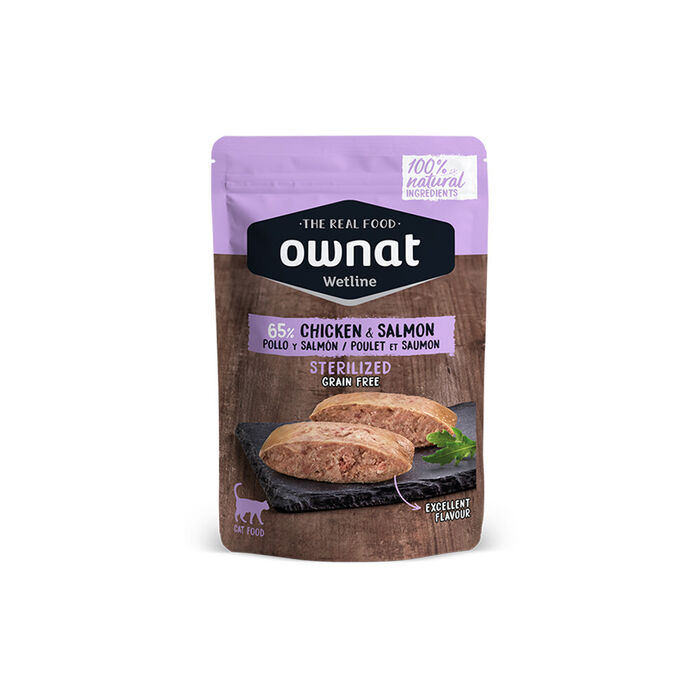 Ownat Wet Chicken & Salmon - Gato Esterilizado