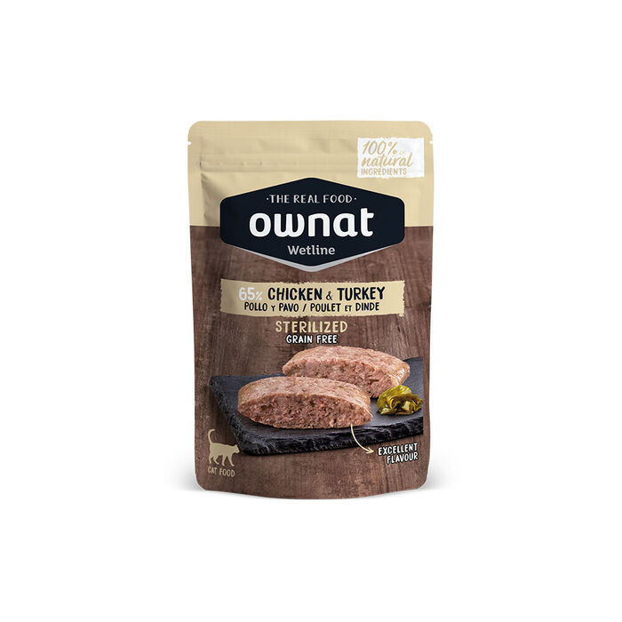 Ownat Wet Chicken & Turkey - Gato Esterilizado