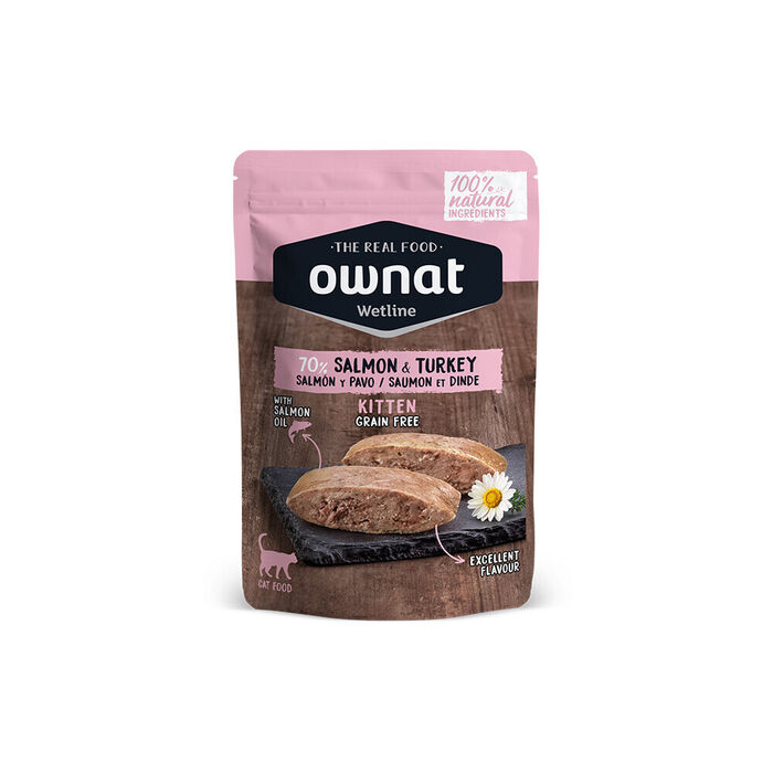 Ownat Wet Salmon & Turkey - Kitten
