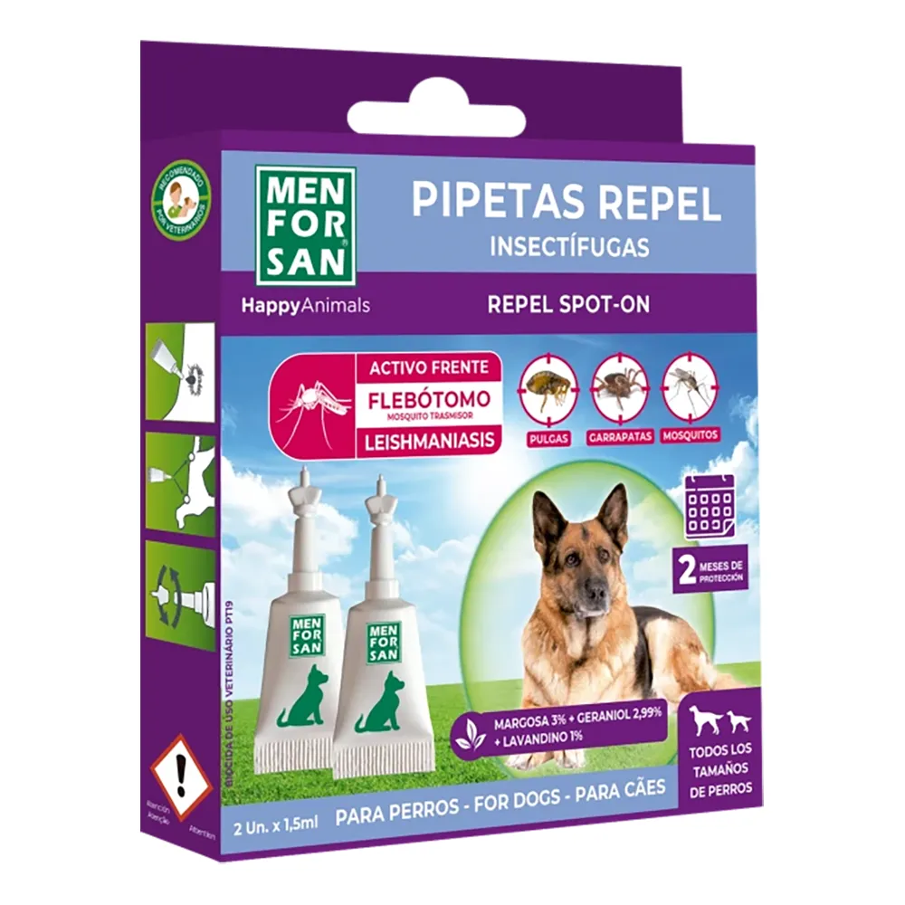 Pipetas Repelentes para Cães - Menforsan