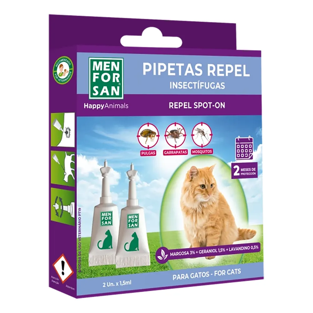 Pipetas Repelentes para Gatos - Menforsan
