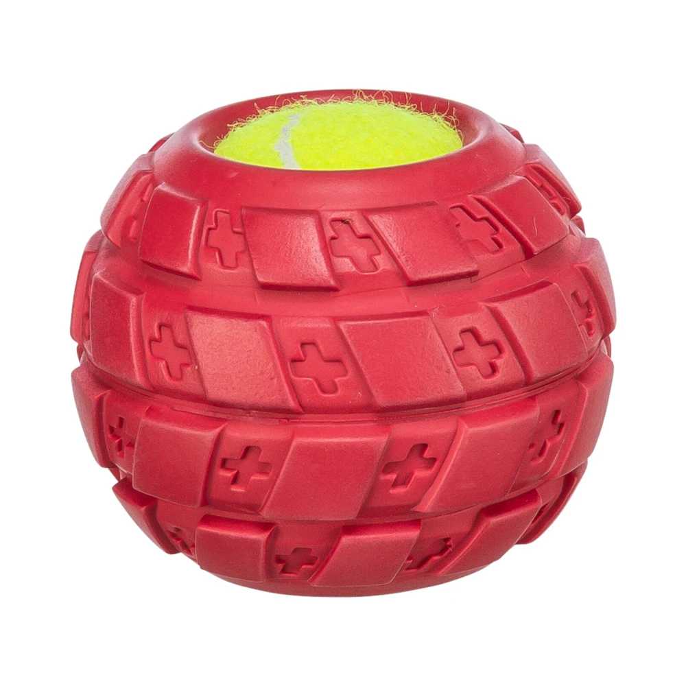 Pneu em Borracha Natural com Bola de Tenis - Trixie