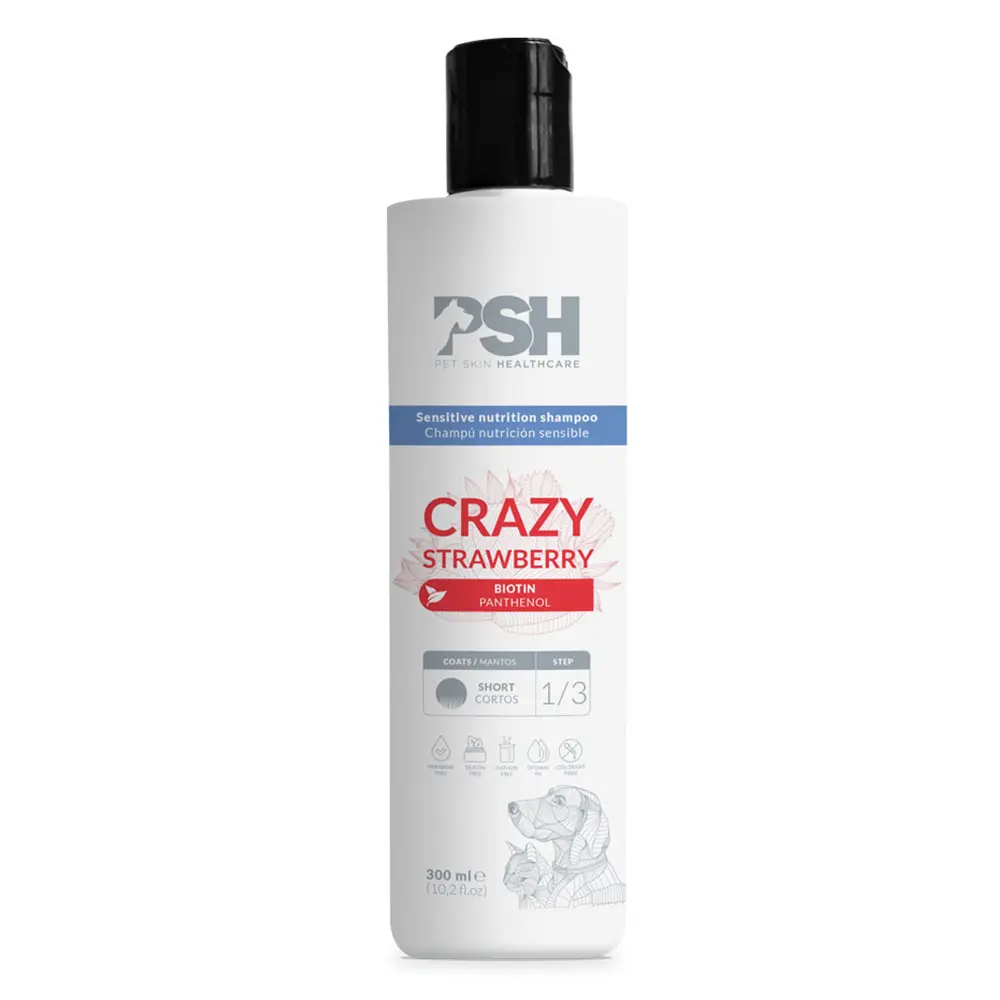 PSH - Champô Crazy Strawberry para Cães e Gatos