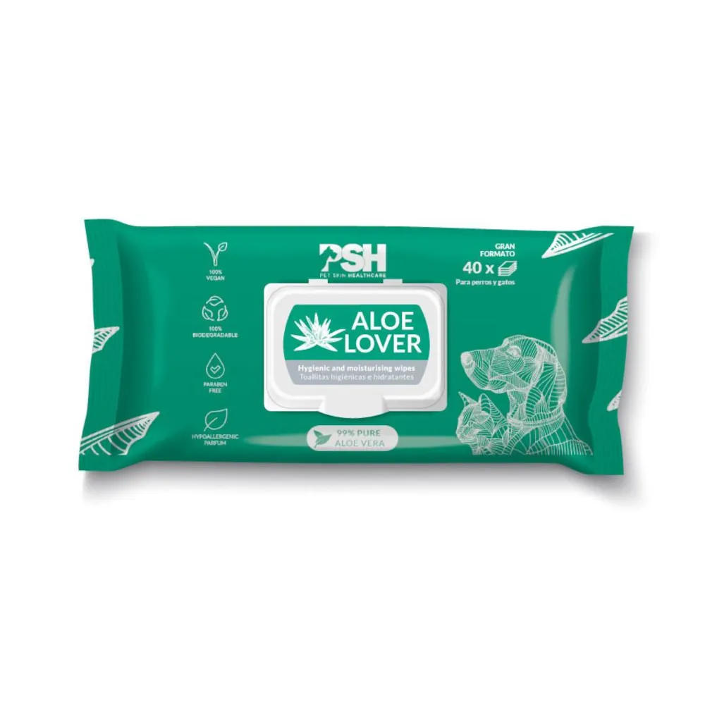 PSH - Toalhitas de Aloé Vera para Cães e Gatos