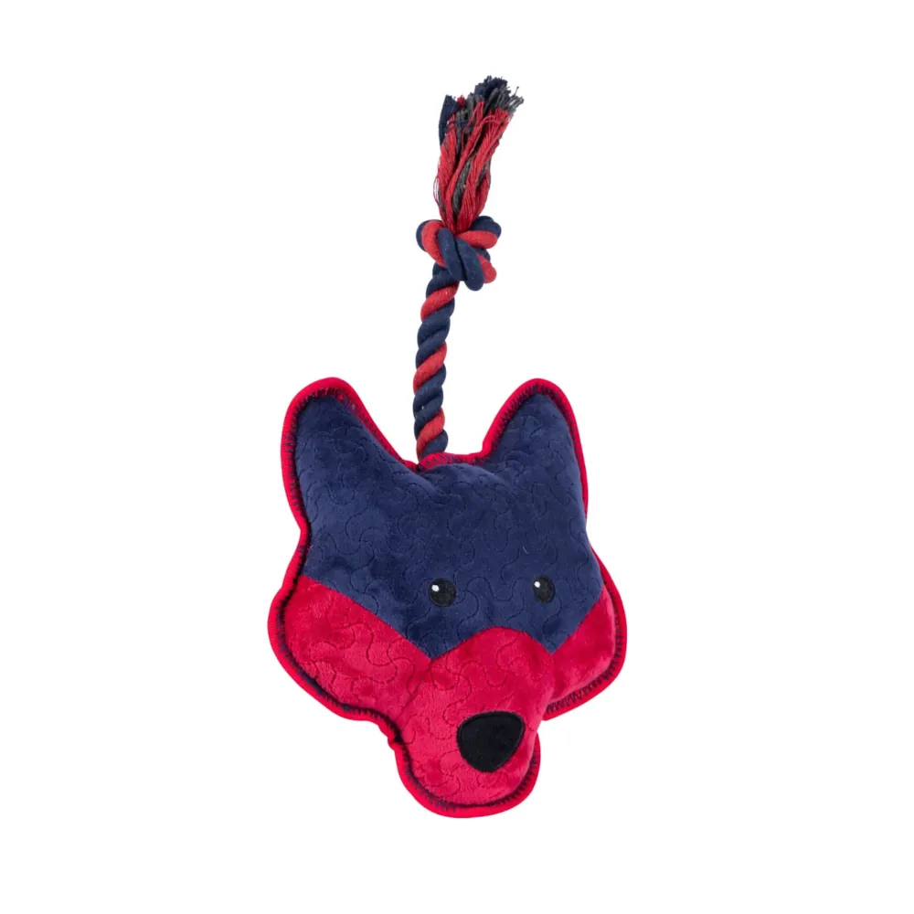 Raposa em Peluche Tough com Som e Corda - Freedog