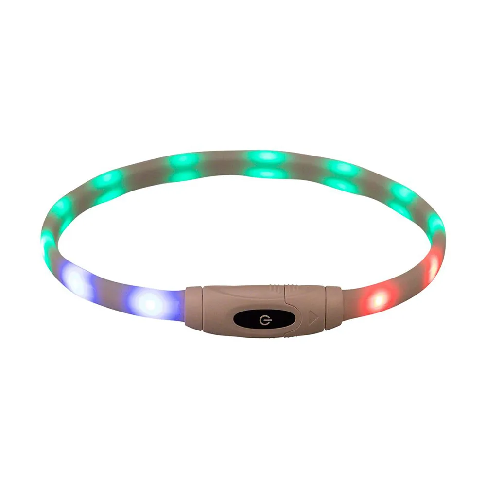 Safer Life - Colar Luminoso Flasher USB para Cães - Trixie