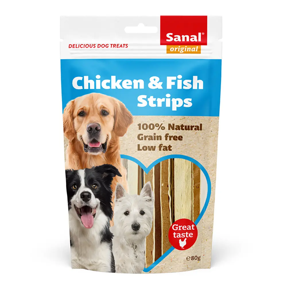 Sanal Dog - Chicken & Fish Strips