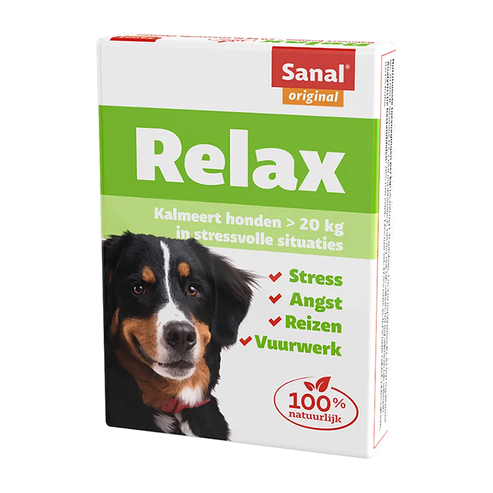 Sanal Relax - Comprimidos Anti-Stress para Cães de Raça Grande
