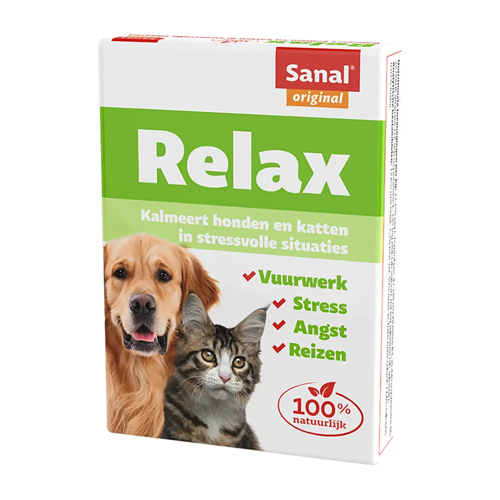 Sanal Relax - Comprimidos Anti-Stress para Cães e Gatos