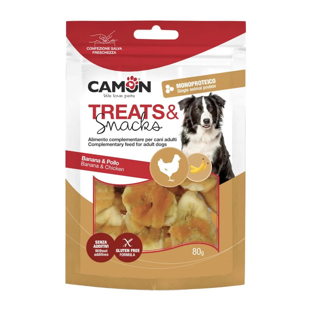 Snacks Farm com Frango e Banana para Cães - Camon
