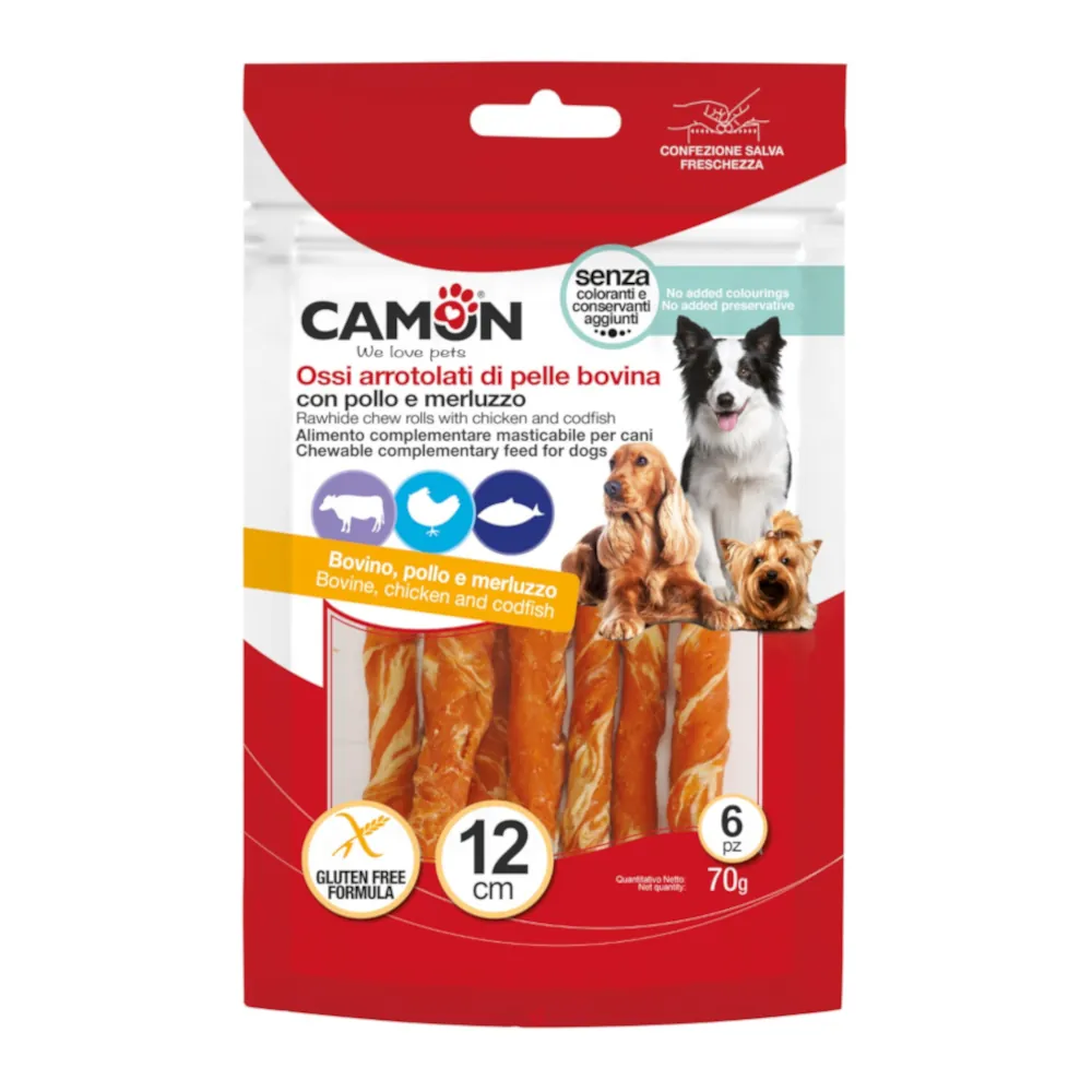 Sticks com Frango e Bacalhau para Cães - Camon
