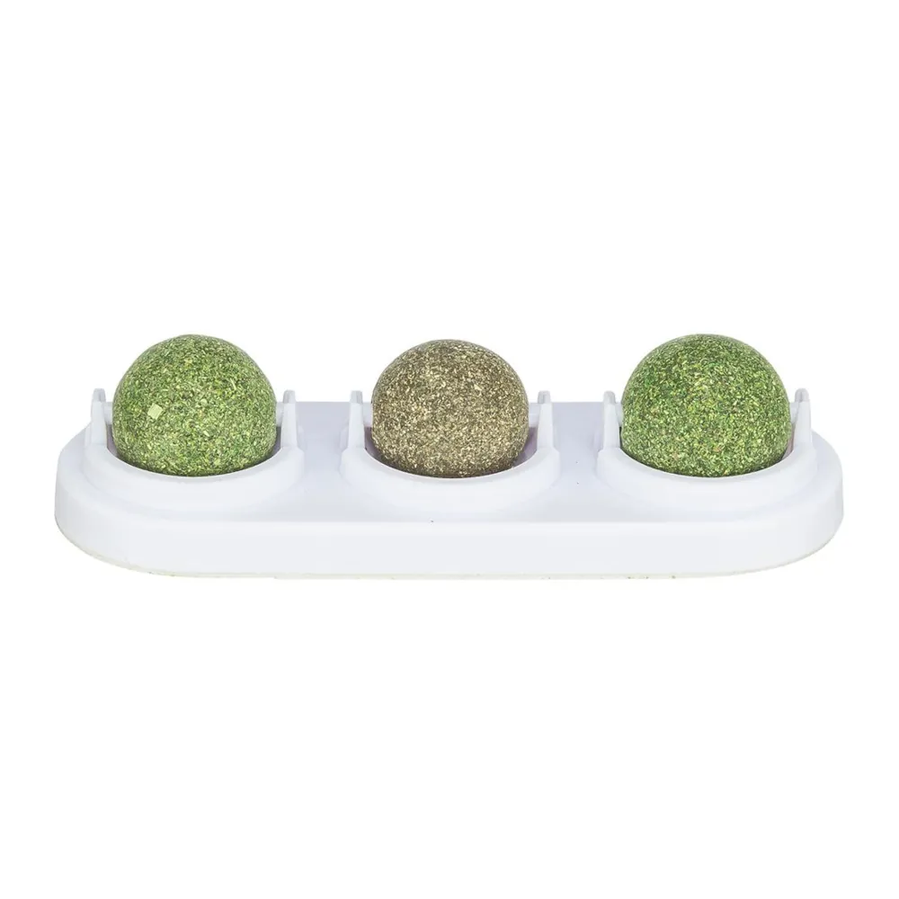 Suporte com 2 Bolas de Catnip e 1 de Matatabi para Gatos - Trixie