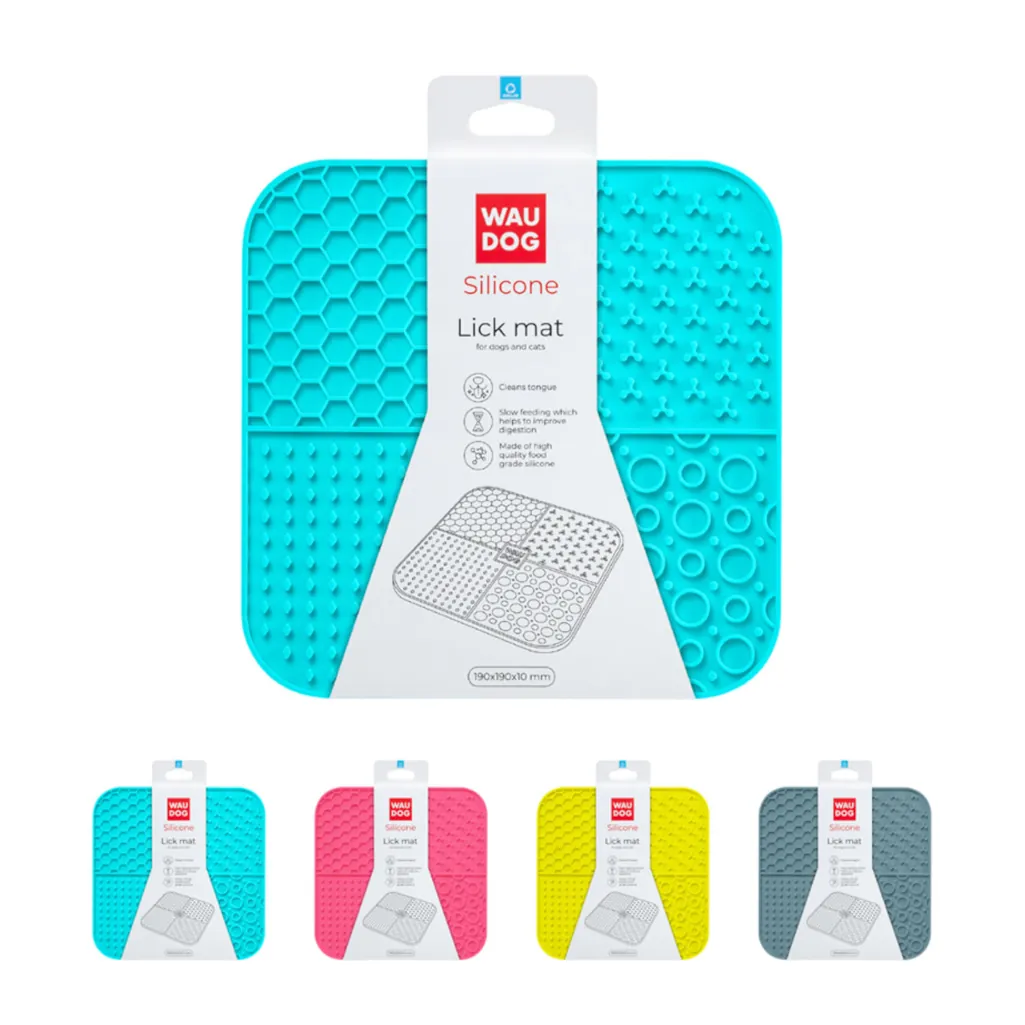 Tapete Lick N Snack em Silicone para Cães e Gatos - Waudog