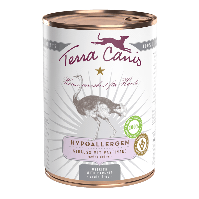 Terra Canis Hipoalergénico - Avestruz com Pastinaga