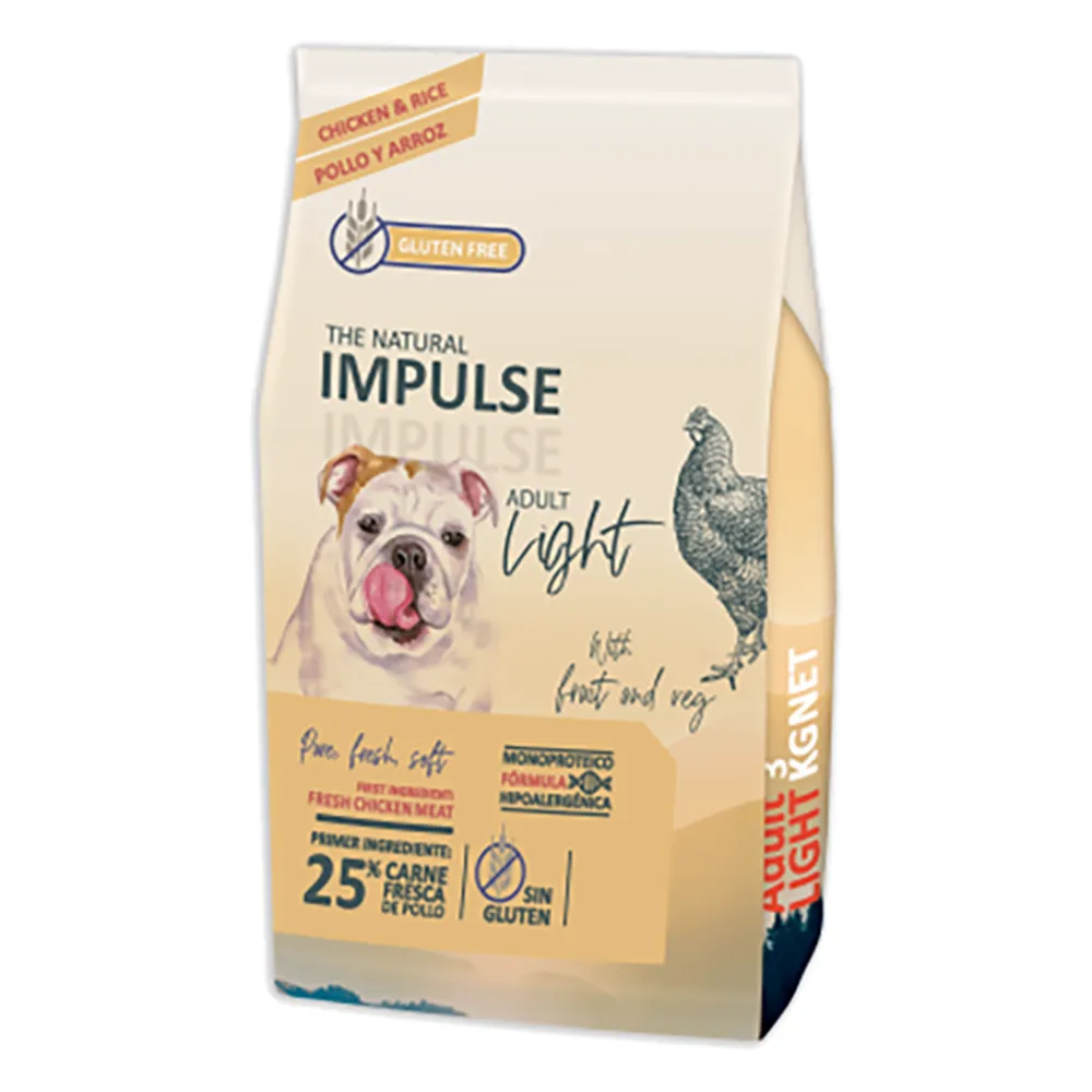 The Natural Impulse Cão Adulto Light - Frango