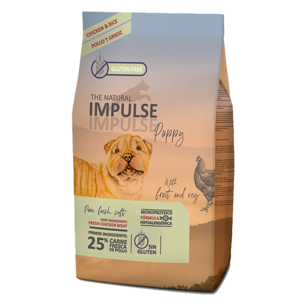 The Natural Impulse Cão Puppy - Frango