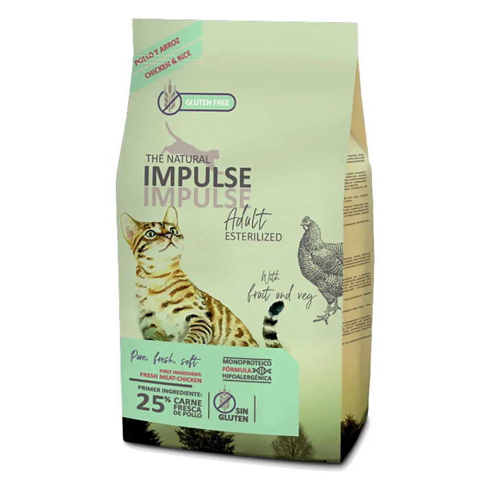 The Natural Impulse Gato Adulto Esterilizado - Frango
