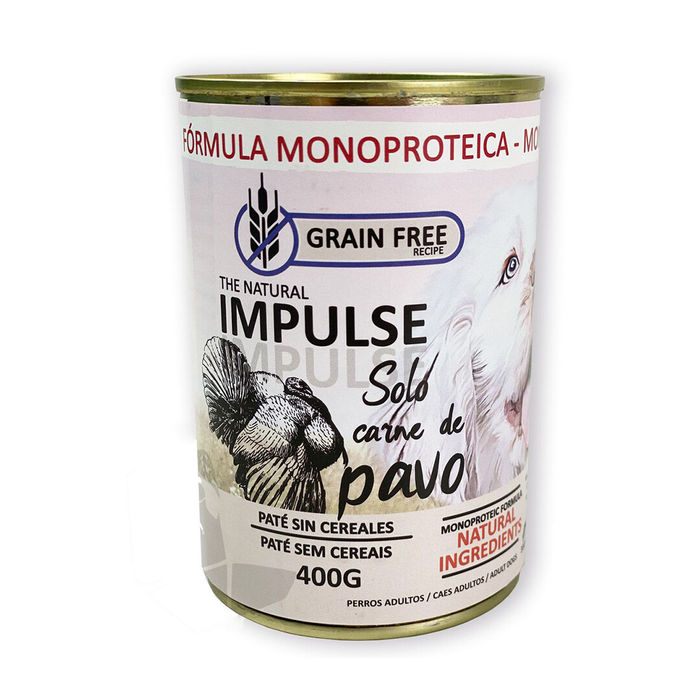 The Natural Impulse Grain Free Cão Adulto - Patê Peru