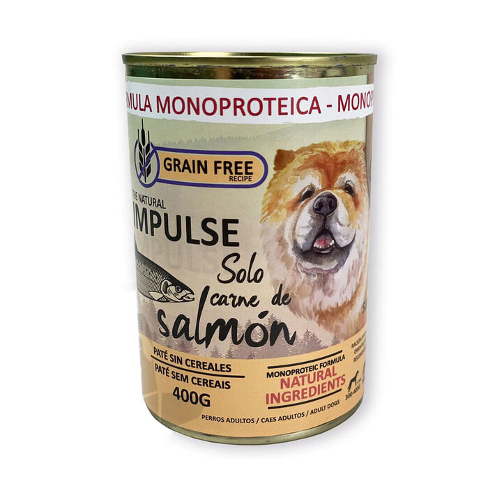The Natural Impulse Grain Free Cão Adulto - Patê Salmão