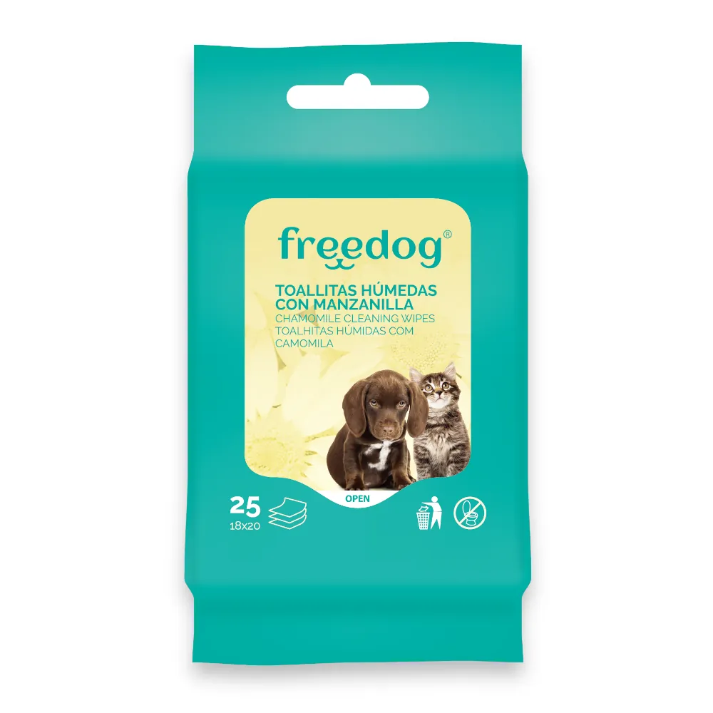 Toalhitas Húmidas Camomila - Freedog