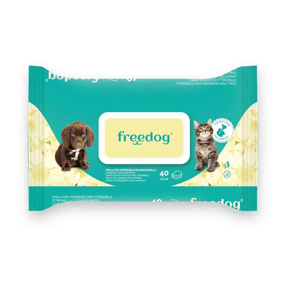 Toalhitas Húmidas Camomila - Freedog