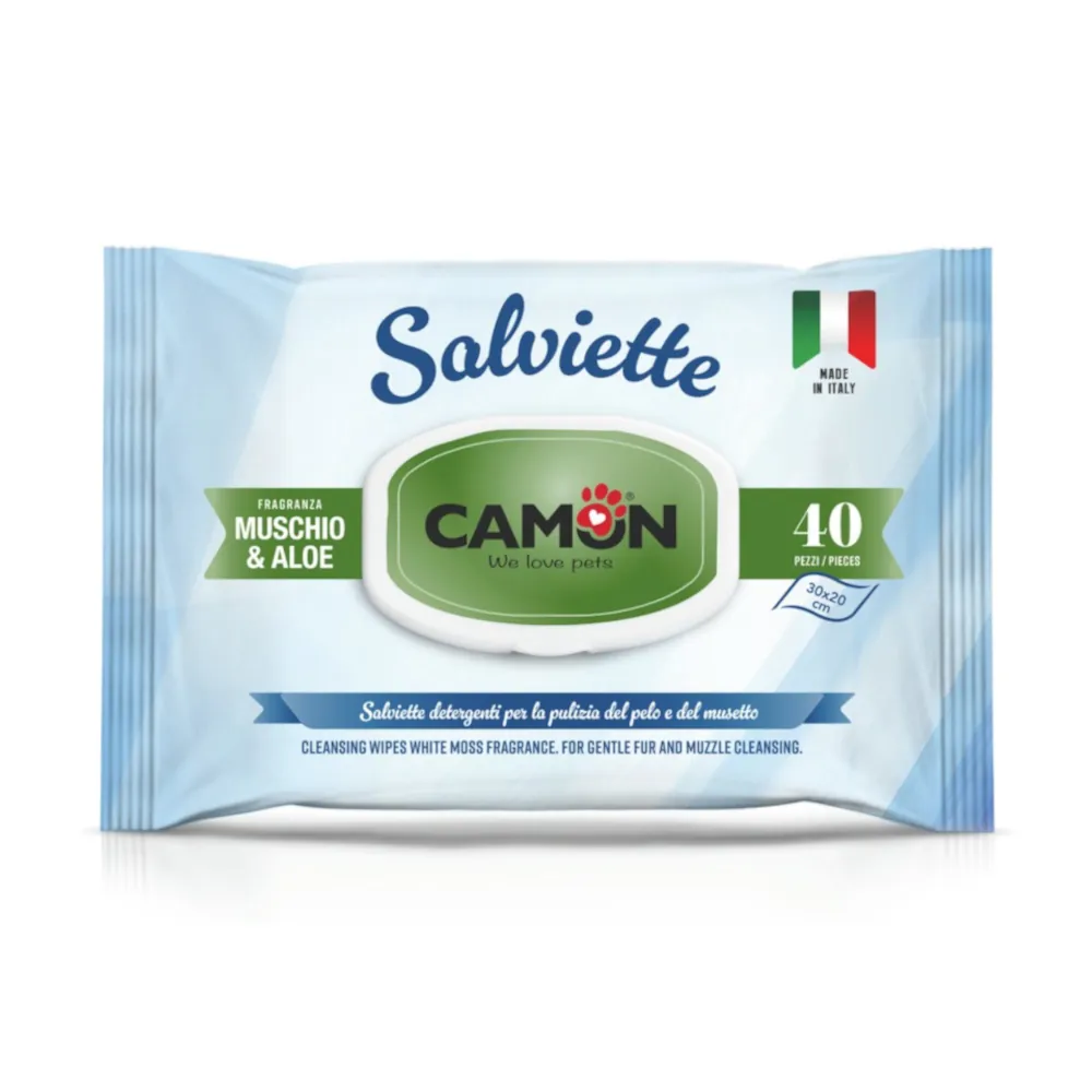 Toalhitas Húmidas Musgo e Aloe - Camon