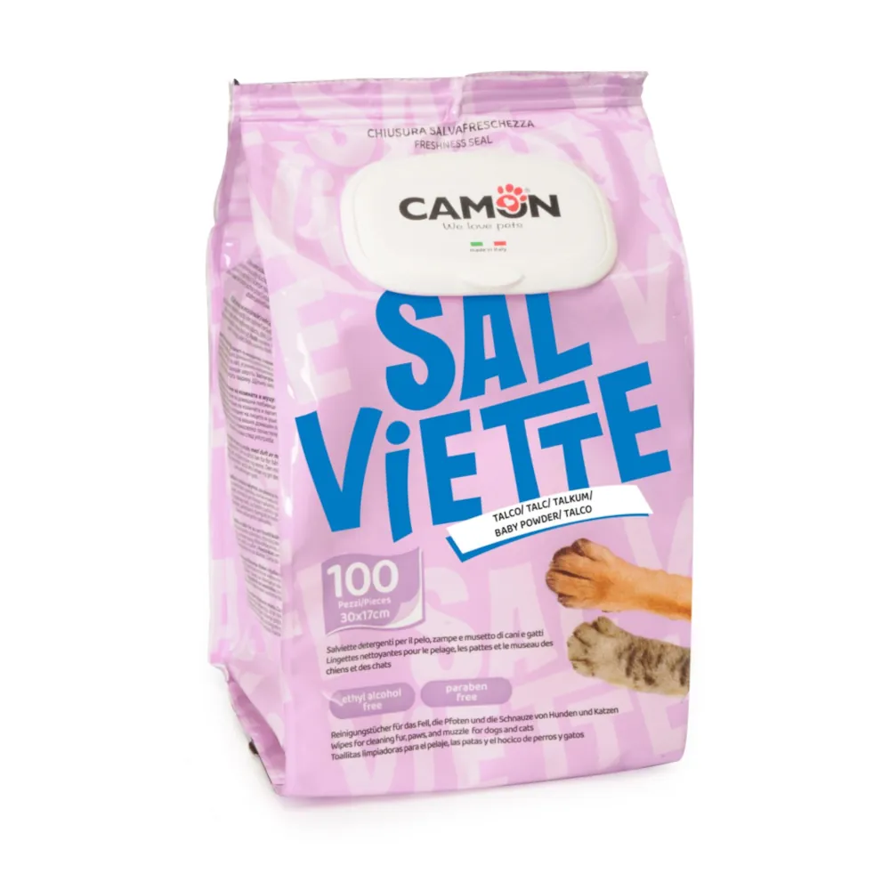 Toalhitas Húmidas Talco - Camon
