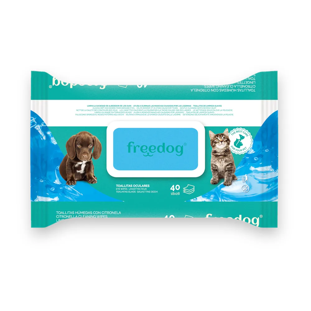 Toalhitas para Limpeza de Olhos - Freedog